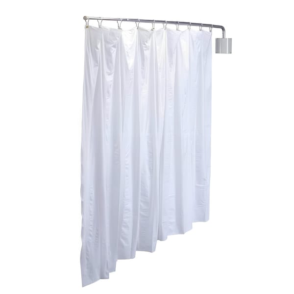 R&B Wire Products Standard Wall Mount Privacy Screen , 90in x 72in, White PST - main